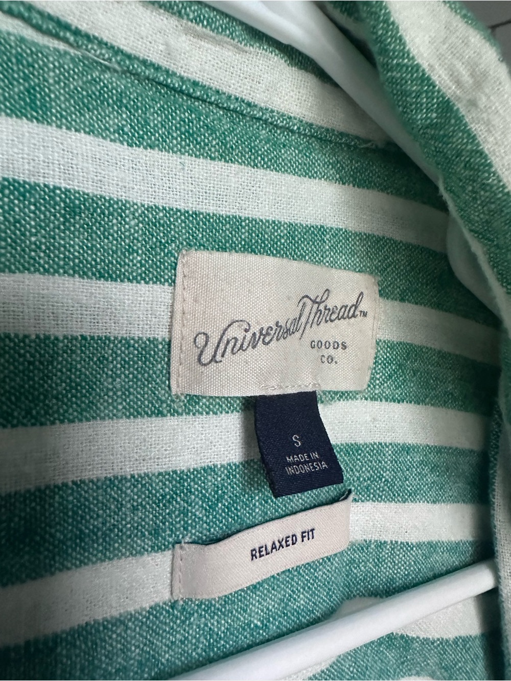 Universal Thread Green and White Striped One-Piece - Relaxed Fit